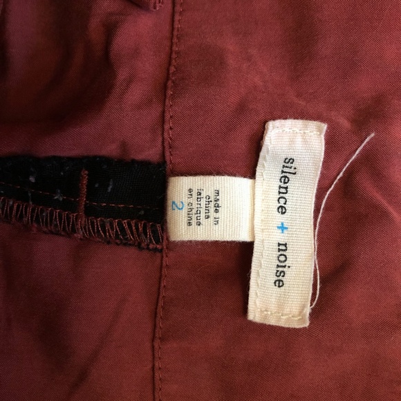 Silence + Noise Burnt Red/Orange Trouser - Picture 3 of 4